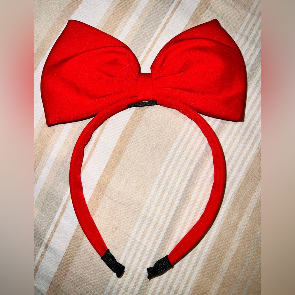 Red Bow Headband